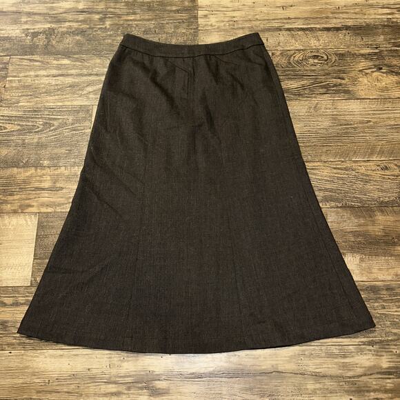 ST. JOHN Sport Wool Blend Midi Skirt Panel Gray Size 4 - Picture 6 of 8